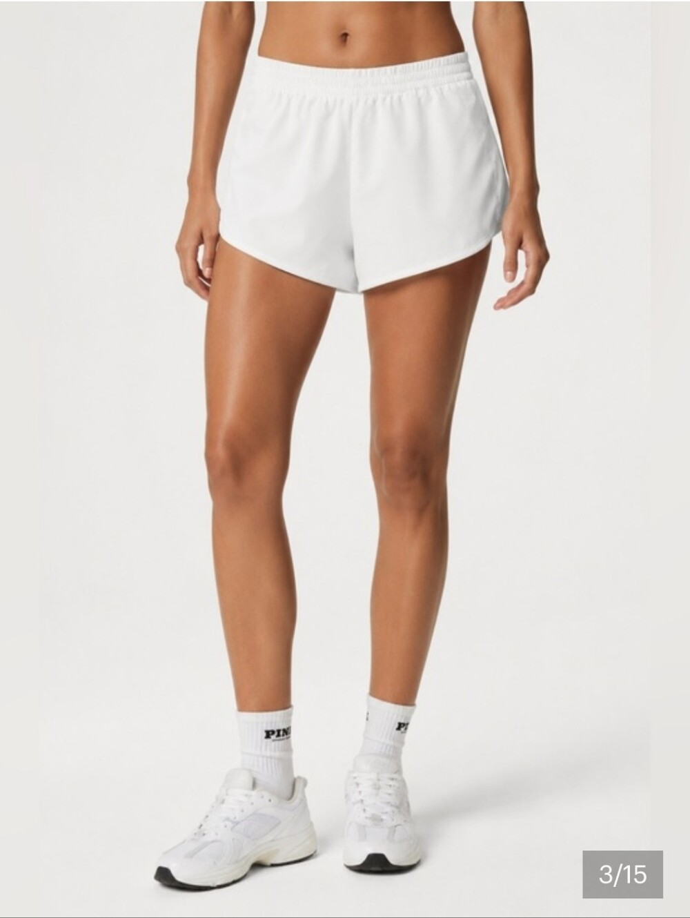 PINK Victorias Secret XXL Optic White Running Shorts - Picture 12 of 12